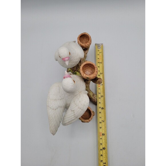 Enesco Vintage Candleholder White Doves Birds 1979 Fine Porcelain 5.5" VTG - Picture 8 of 16